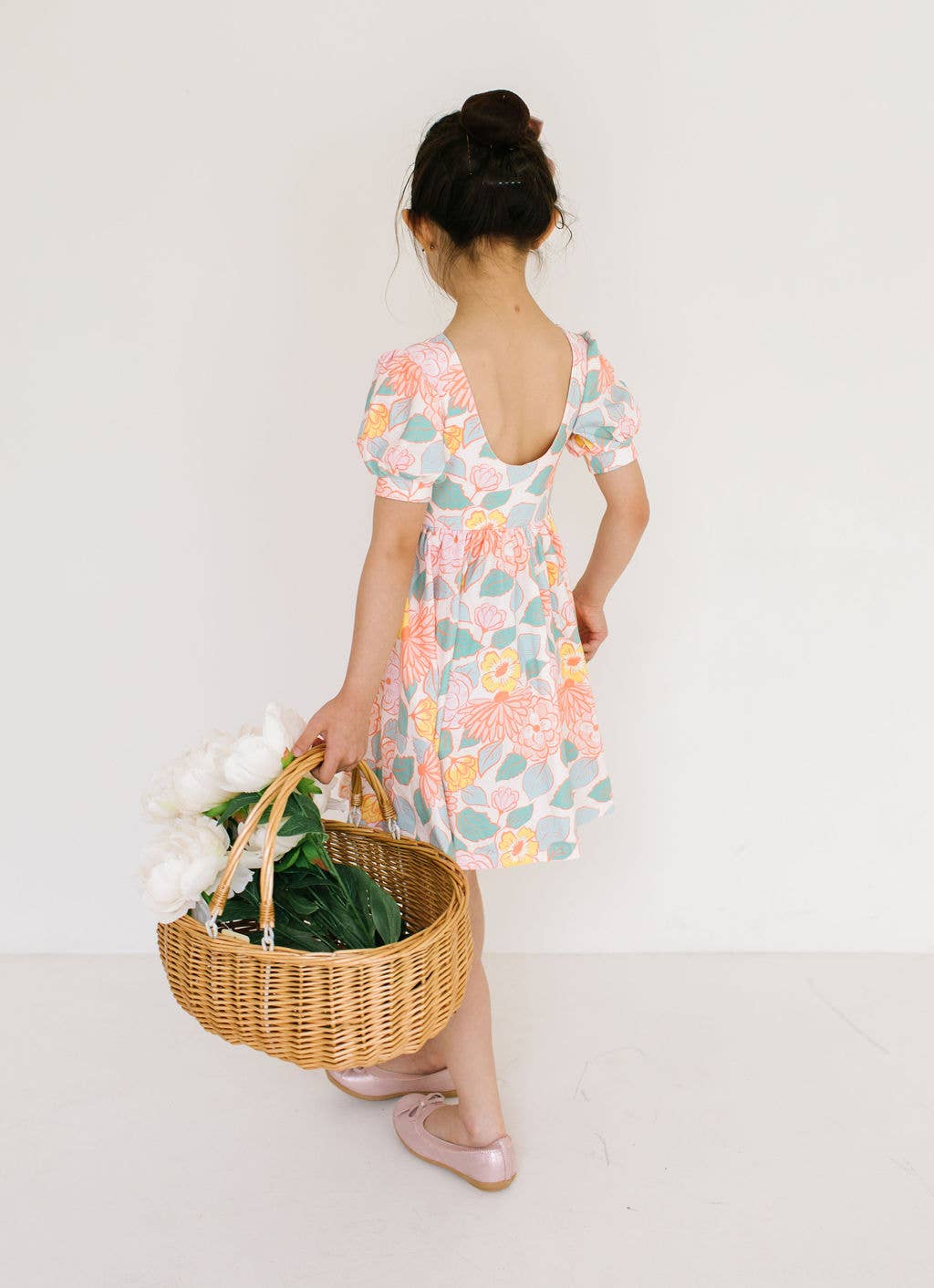 Puff Twirl in Soft Floral | Girls Spring Clothing