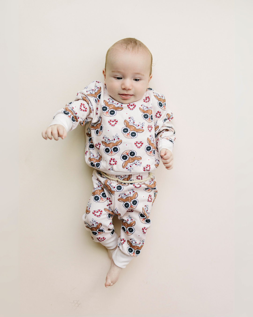 Christmas Baby & Kids Clothing Jogger Set | Deer Holiday