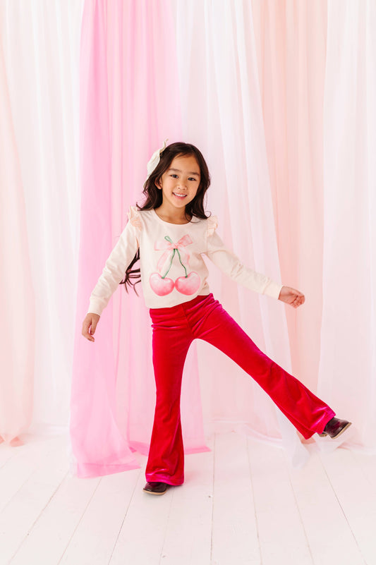 Hot Pink Velvet | Flares