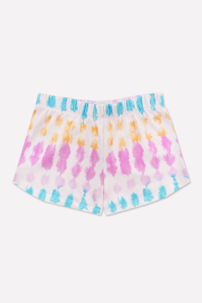 French Terry Dolphin Short - Blush Aqua Sherbet Batik