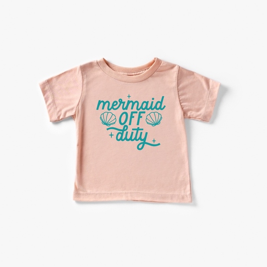 Mermaid Off Duty Toddler and Youth Beach Summer Shirt