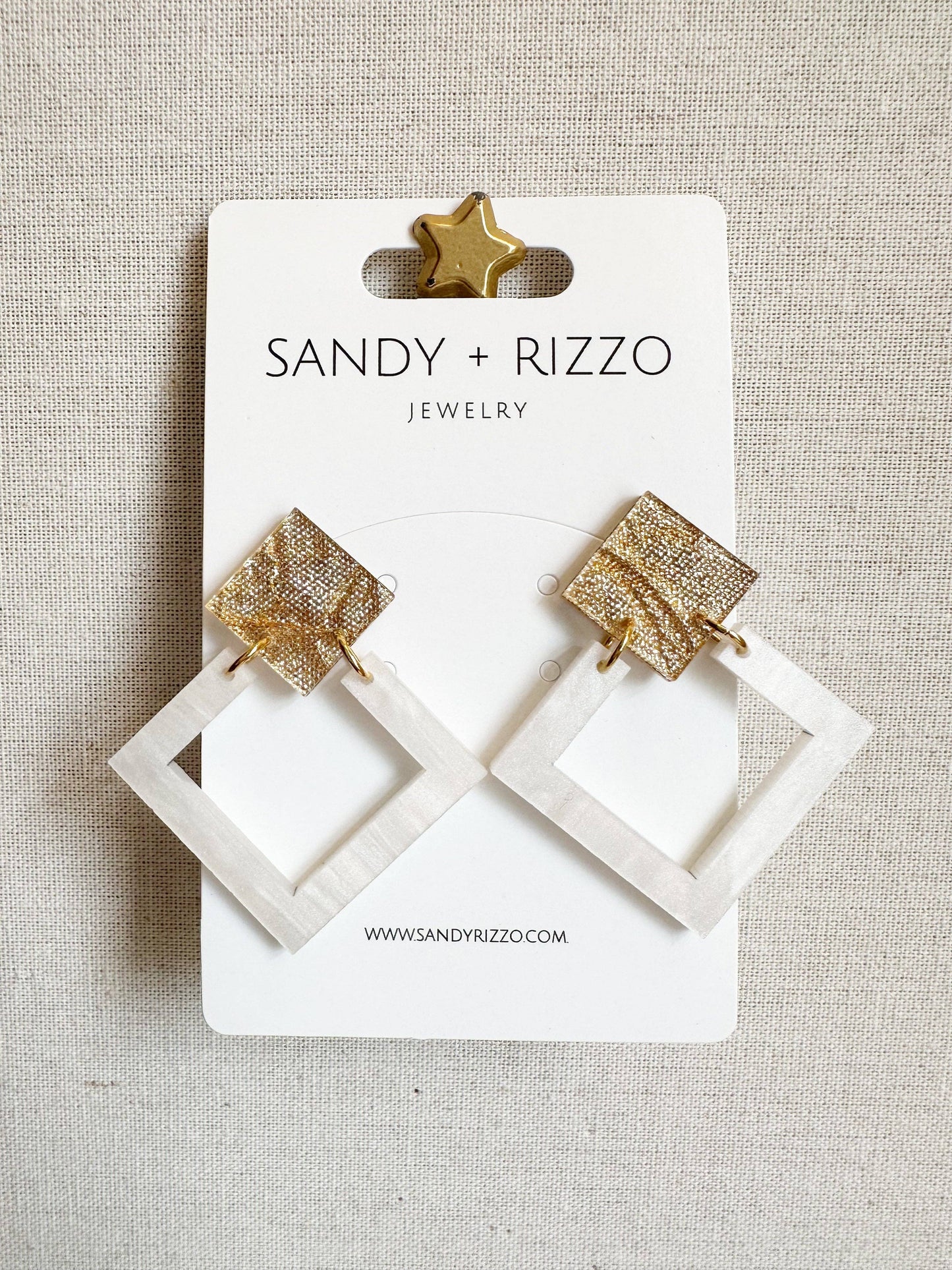 Cream and Gold Acrylic Kate