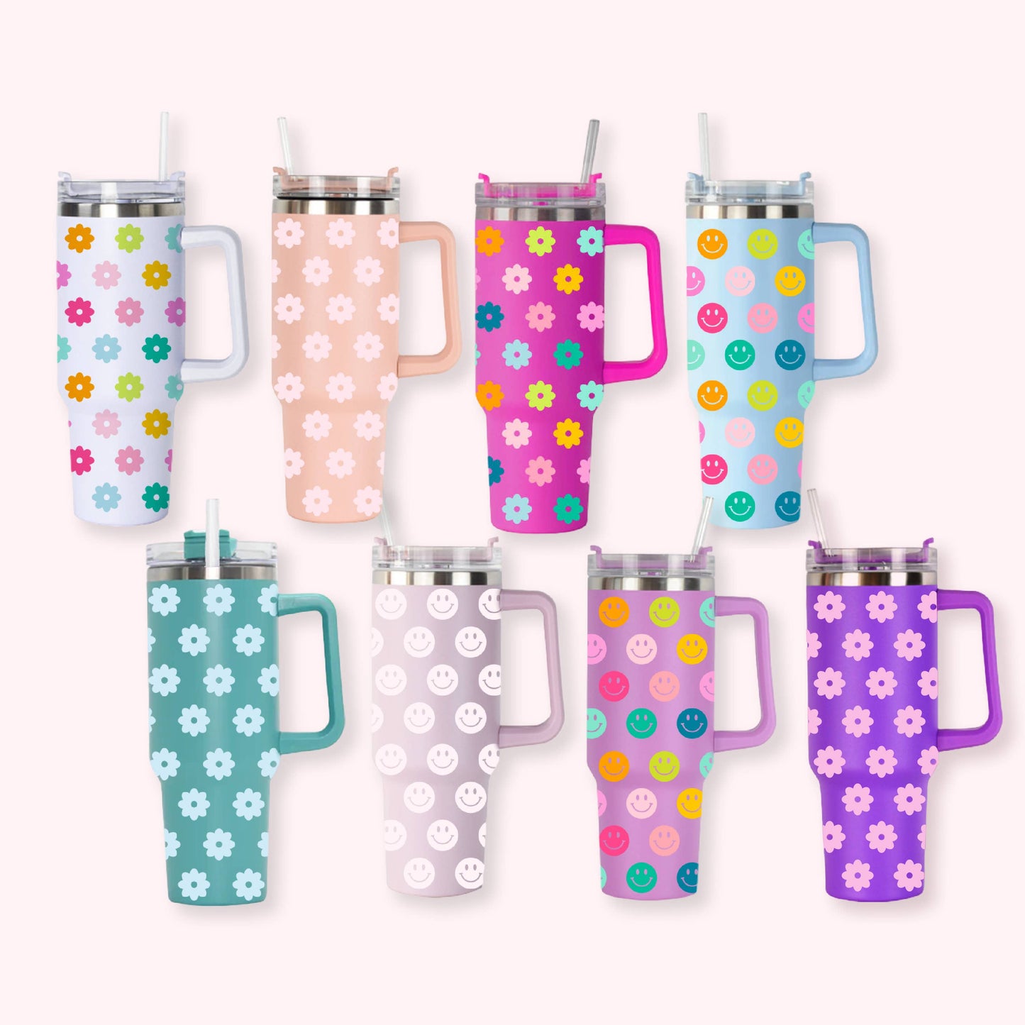 40oz Tumbler with Handle | Choose Your Color
