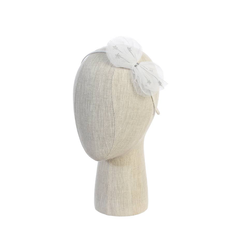Shimmery Medium-sized Bow with Headband