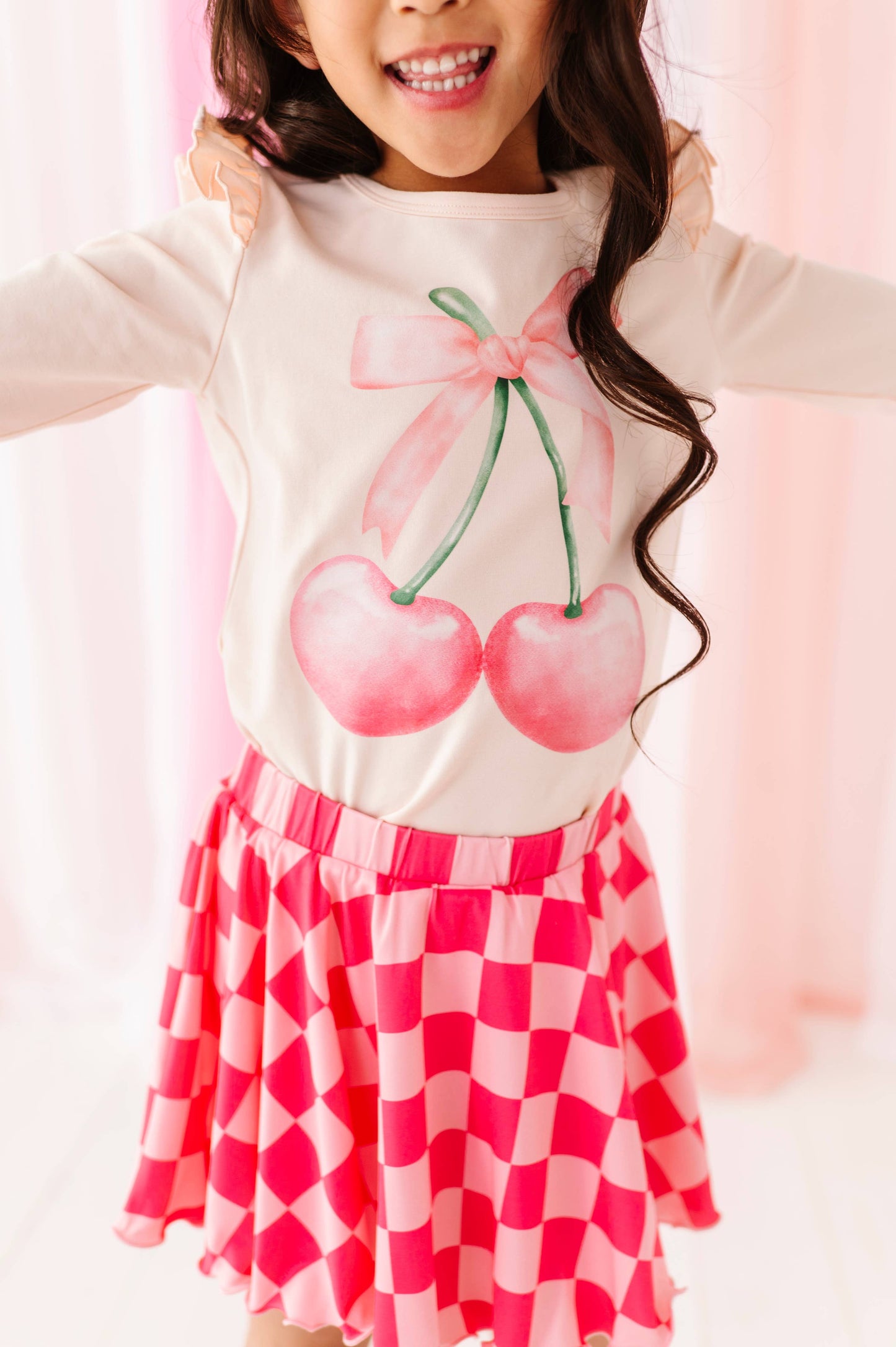 Pink Checkered skort
