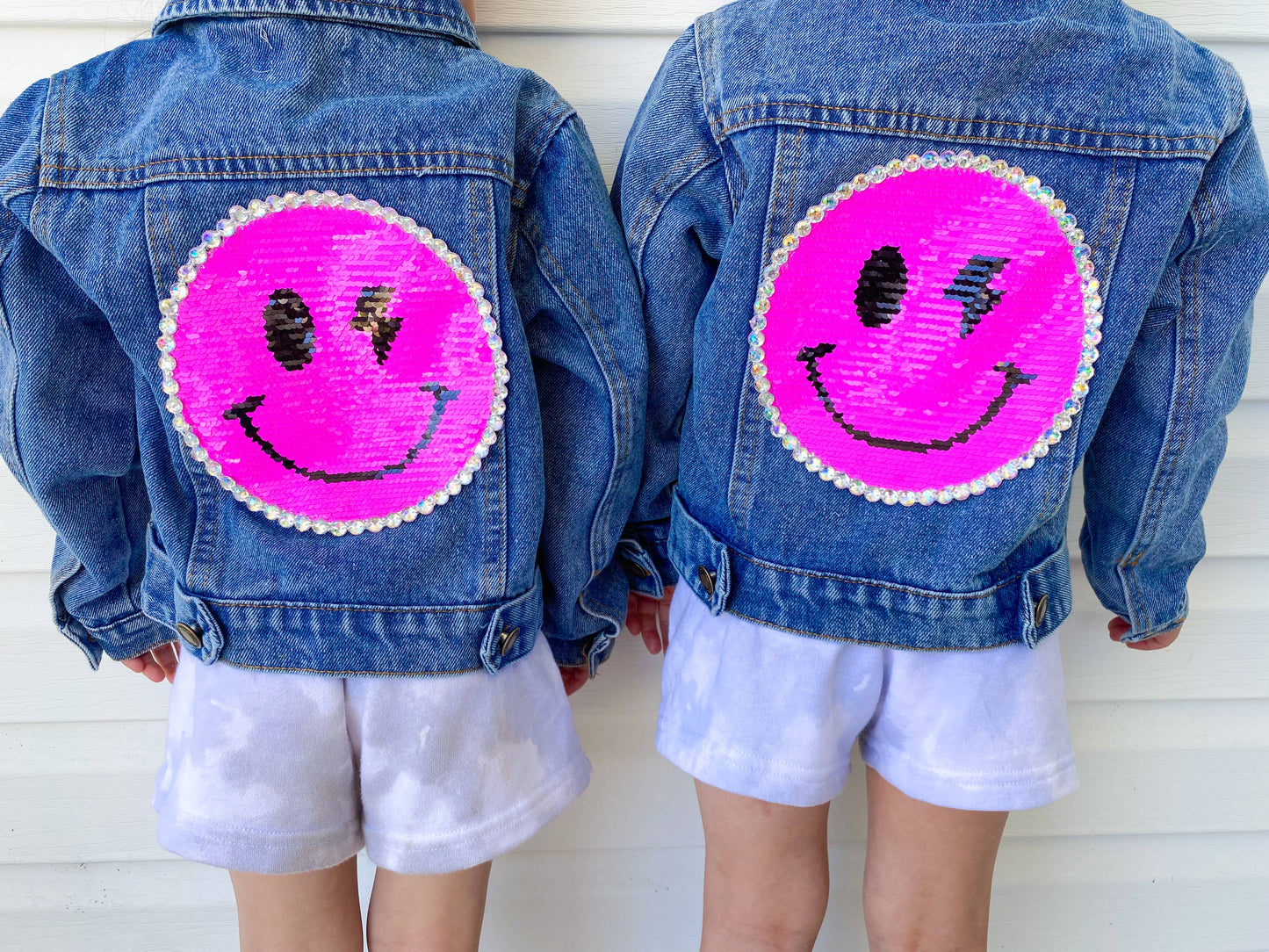 Catch Ya on the Flip Side Patched Denim Jacket