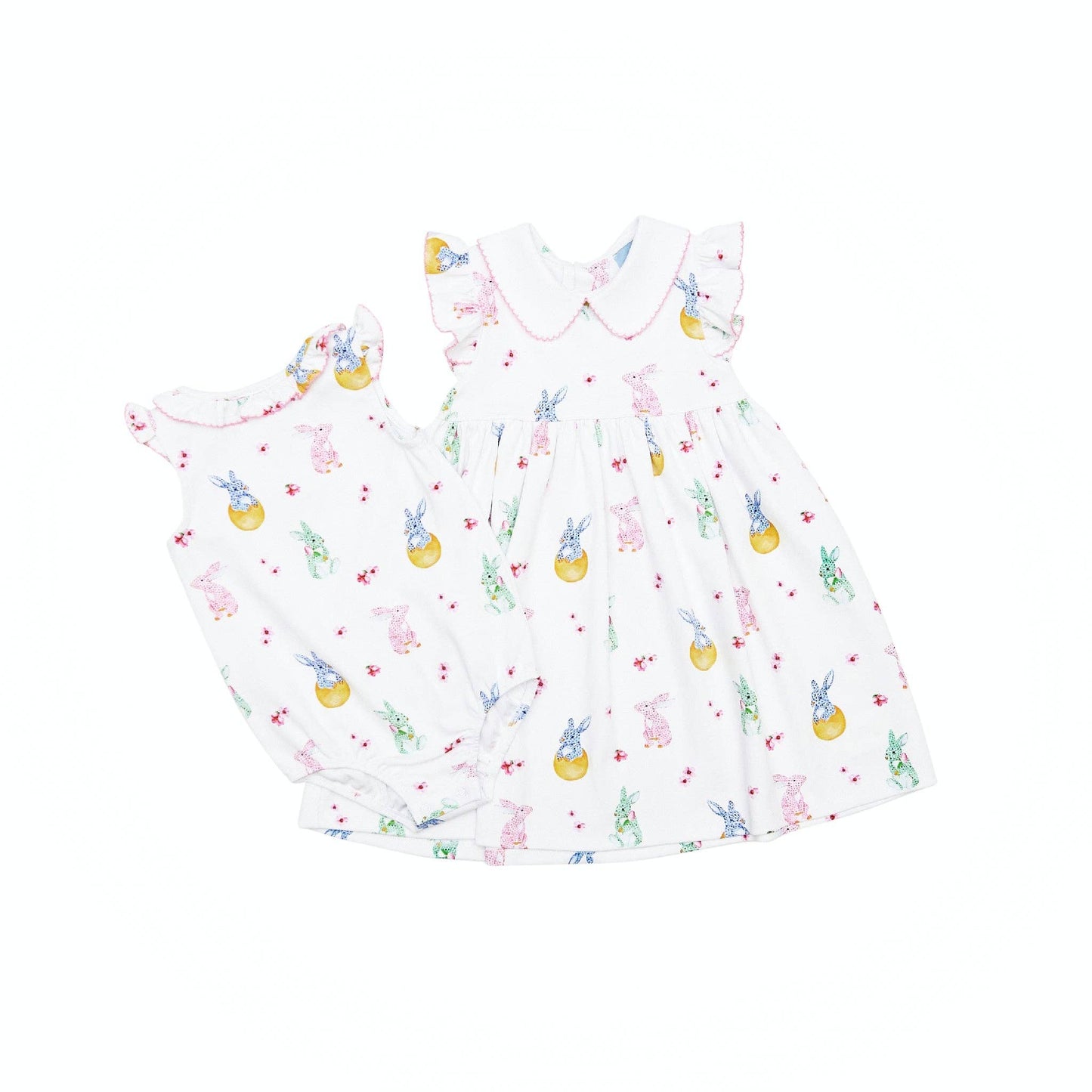 Finley Flutter Sleeve Dress in Easter Parade