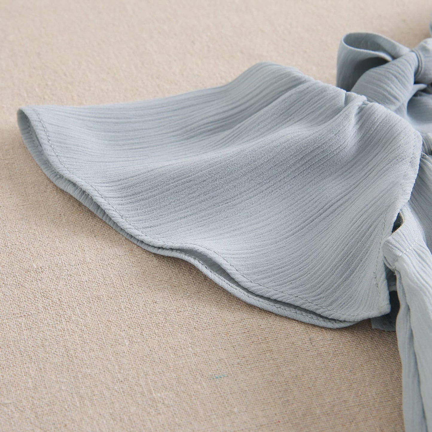 Baby girl dress with aquamarine briefs ceremony