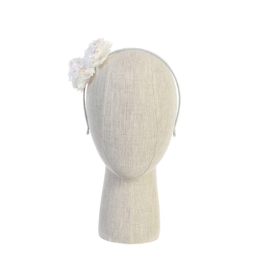 Sequins and Tulle Bow Headband