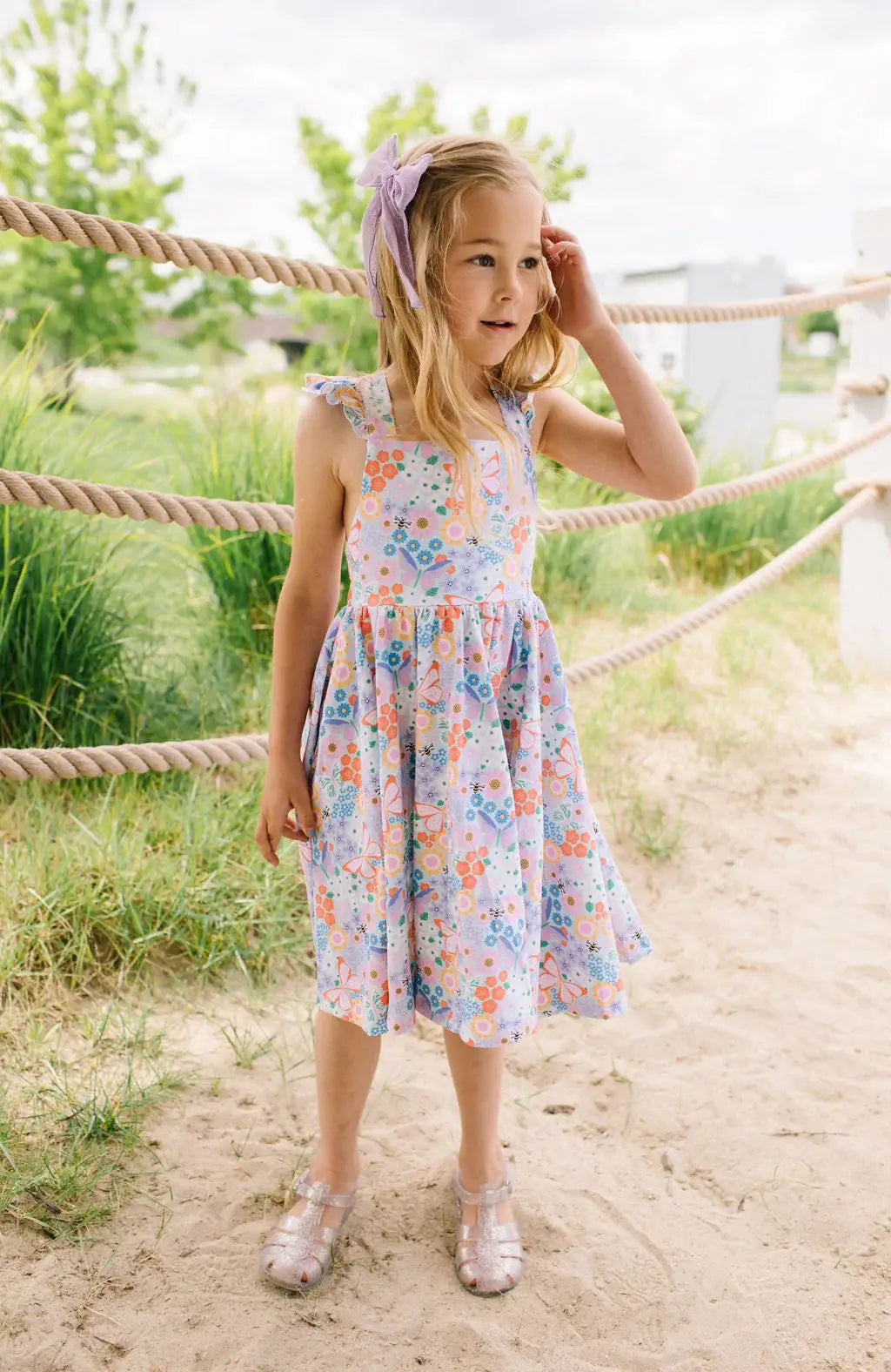 Rosita Dress in Butterfly Dream | girls twirl dress