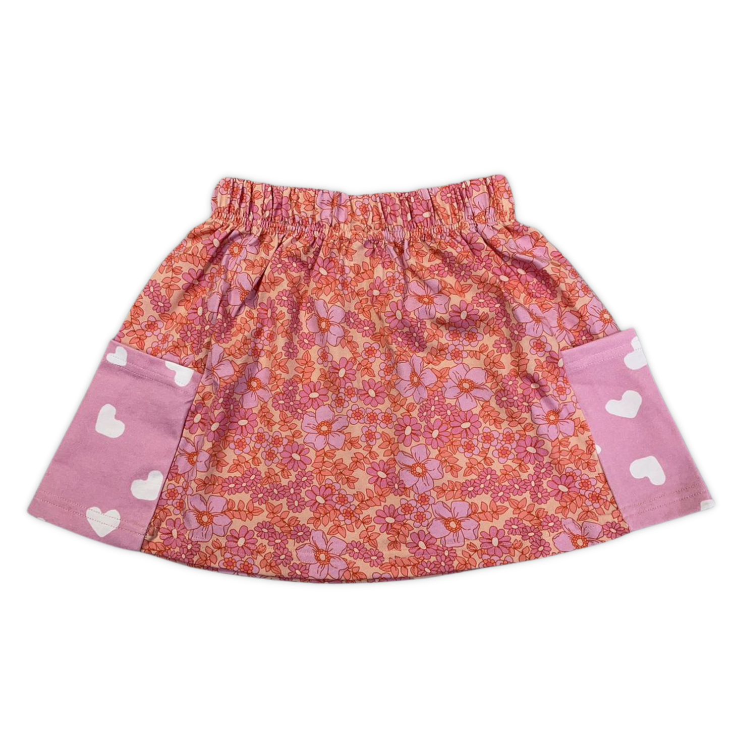 Girls Pocket Valentines Skirt