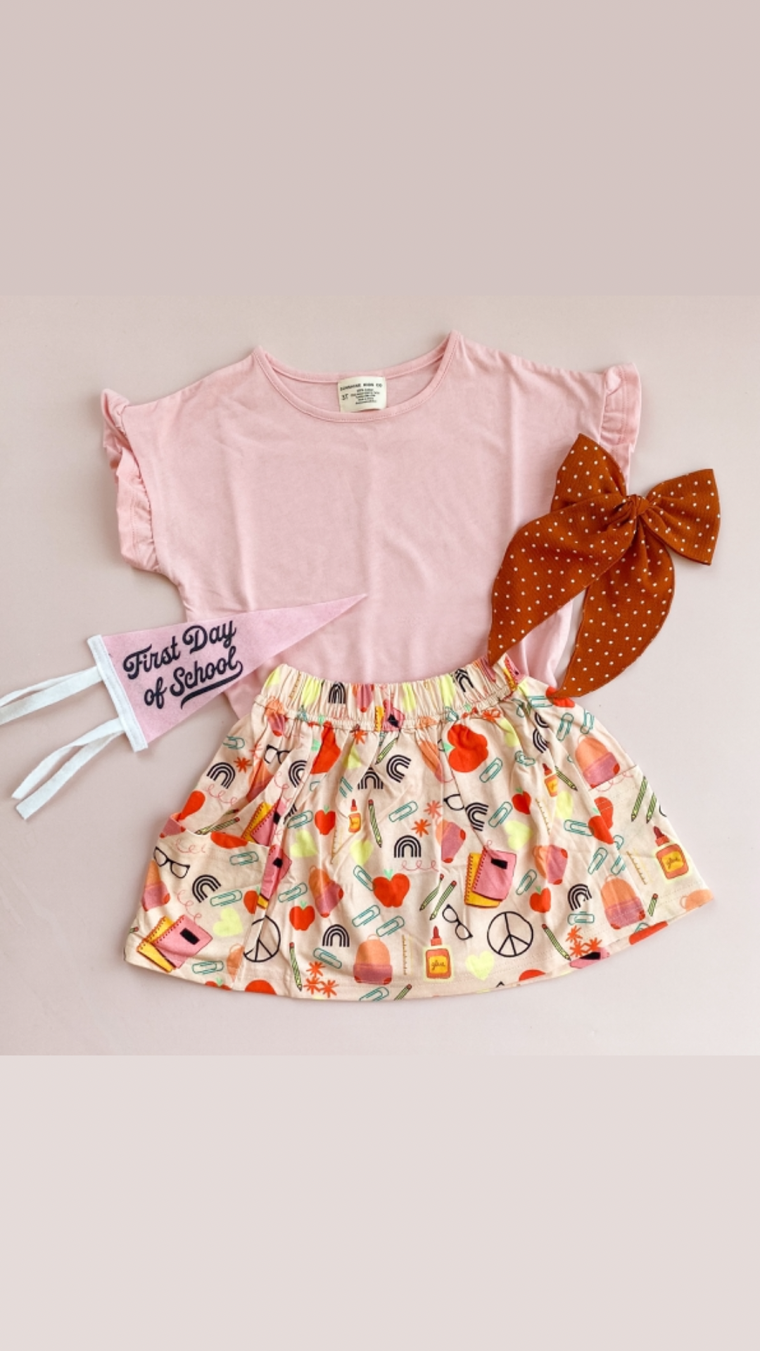 Girls Pocket Skirt, Back to School Clothes, Girls Clothing, Toddler Girl Clothes