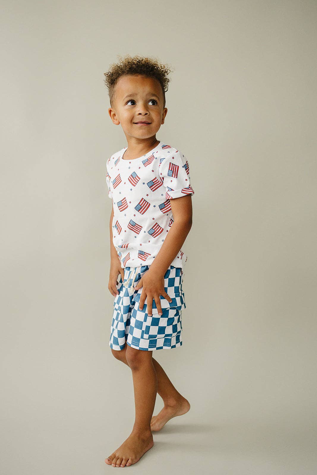 Fourth of July Cargo Shorts Set | Patriotic Vibes