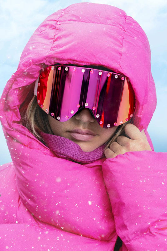 Shine Pink Ski Goggle