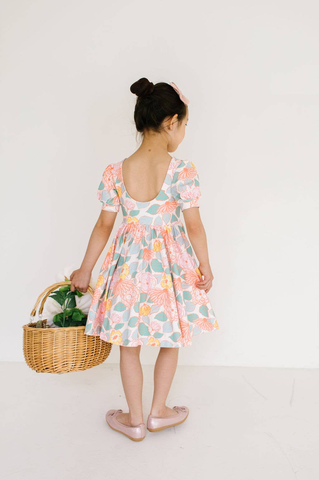 Puff Twirl in Soft Floral | Girls Spring Clothing
