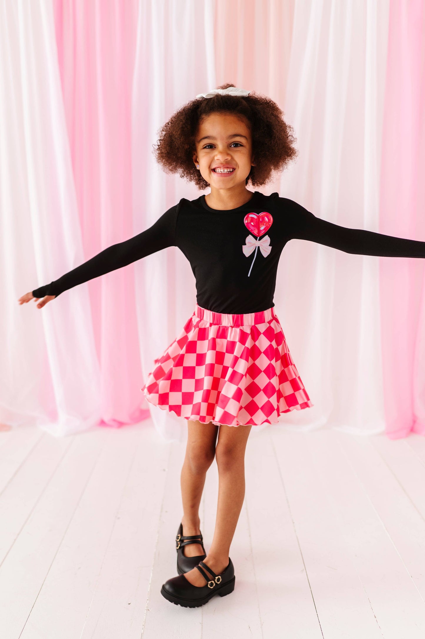 Pink Checkered skort