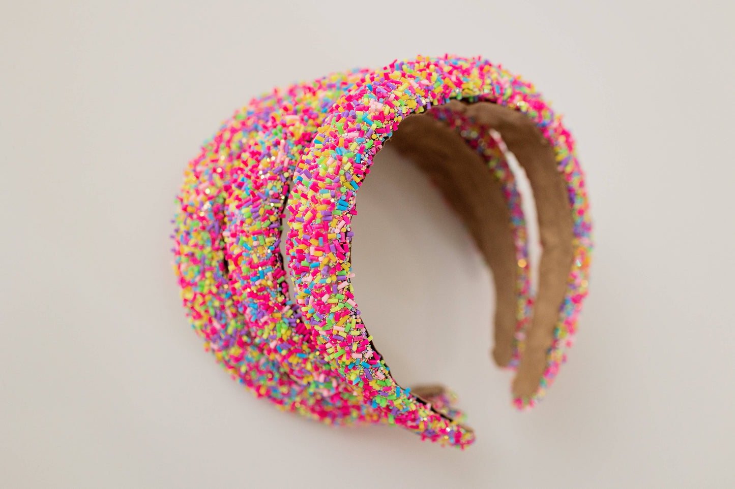 Beaded Headband - Pink Sprinkles (KIDS & WOMEN)