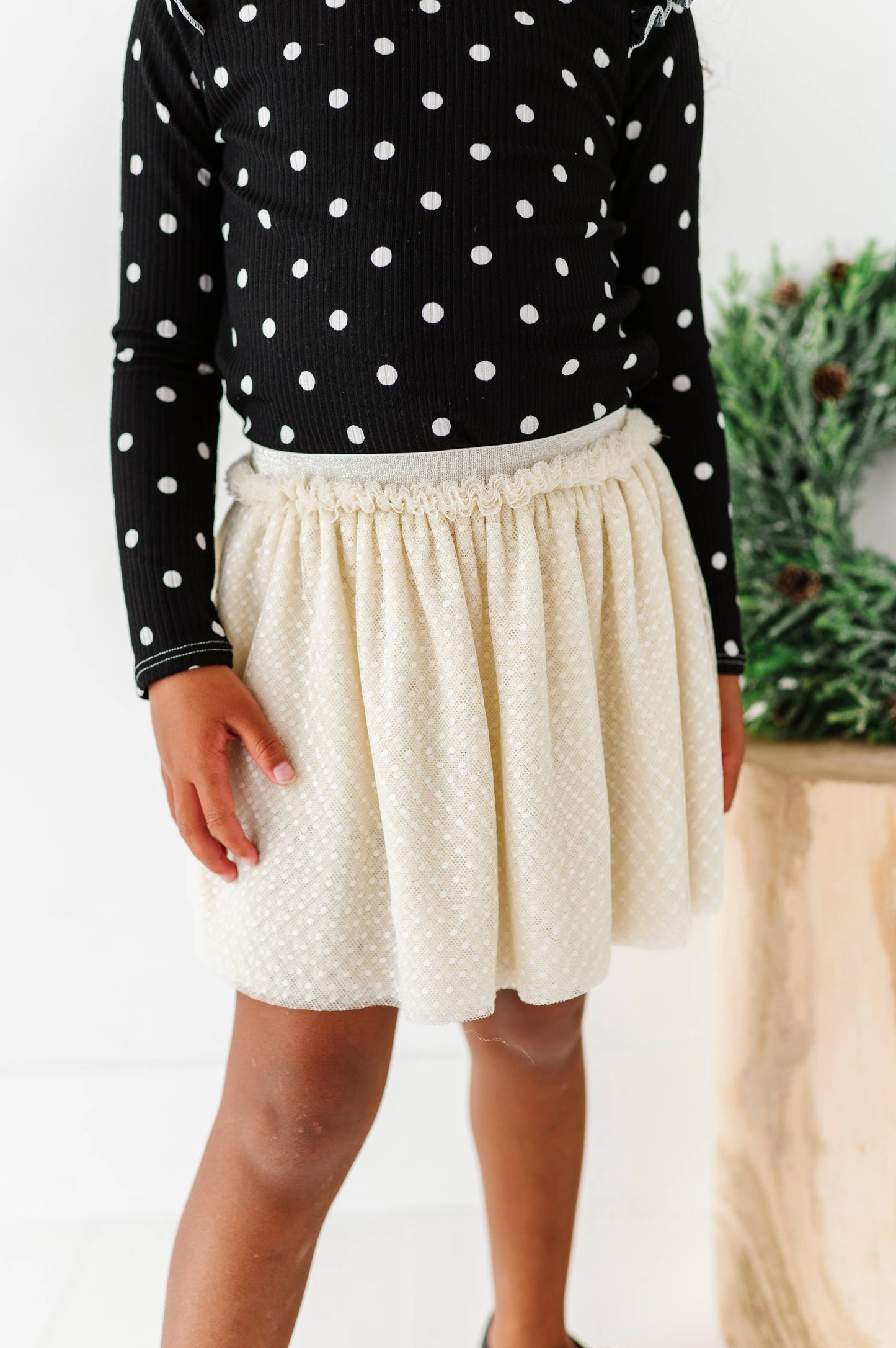 Cream | Dottie Tulle Skort