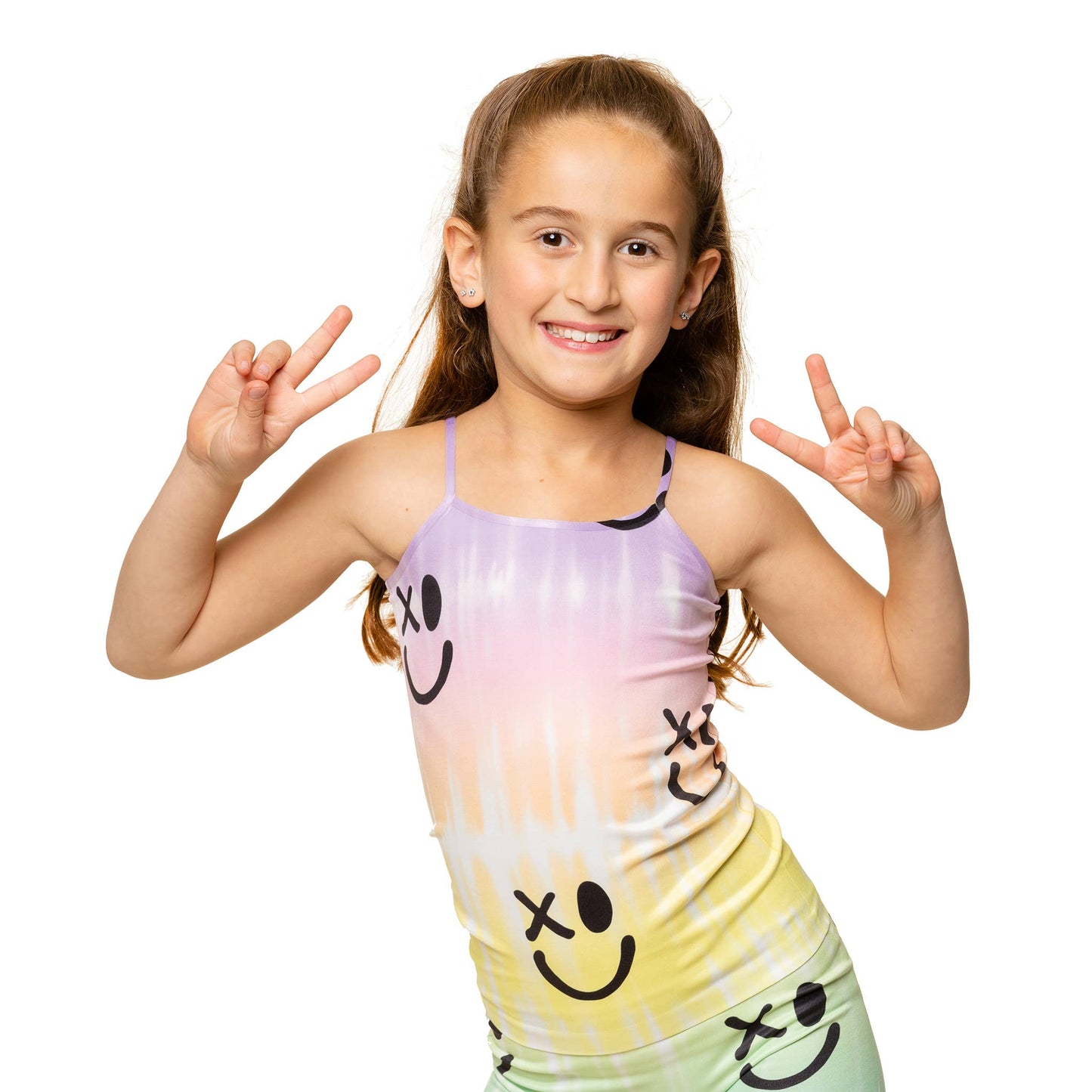 Little Girls (4-6x) Ombre TD w/ Drippy SF Print