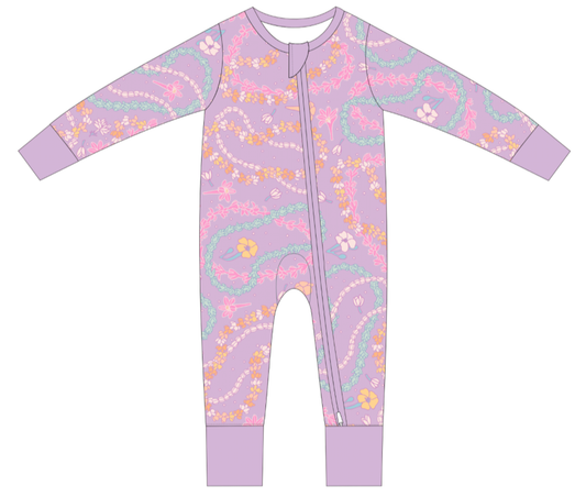 Lei Day Baby Bamboo Coverall