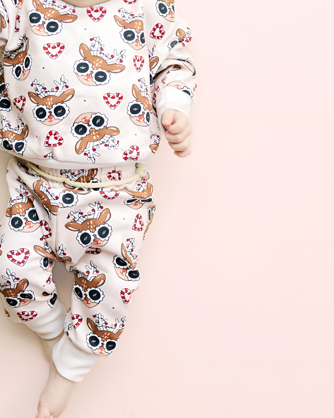Christmas Baby & Kids Clothing Jogger Set | Deer Holiday