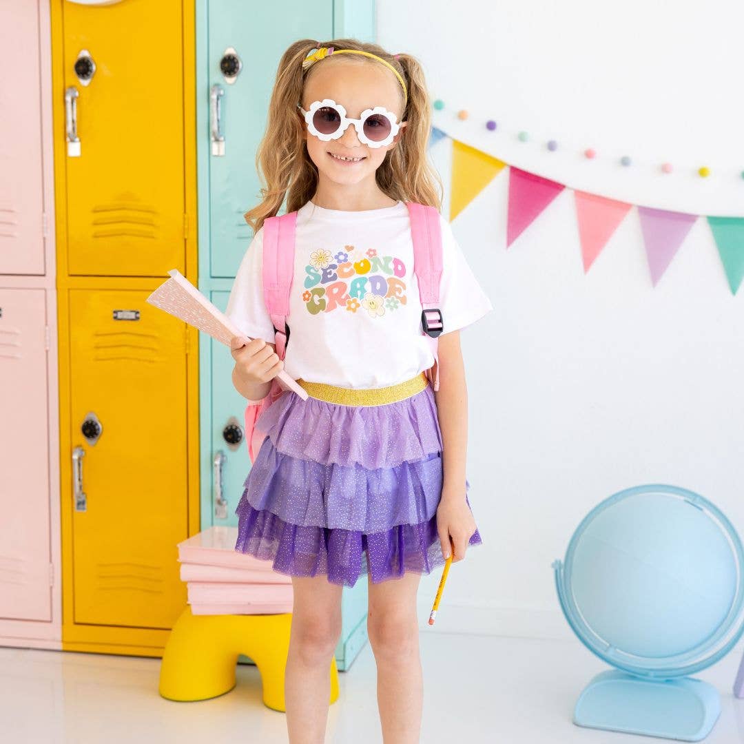 Second Grade Retro Short Sleeve T-Shirt - Back To School