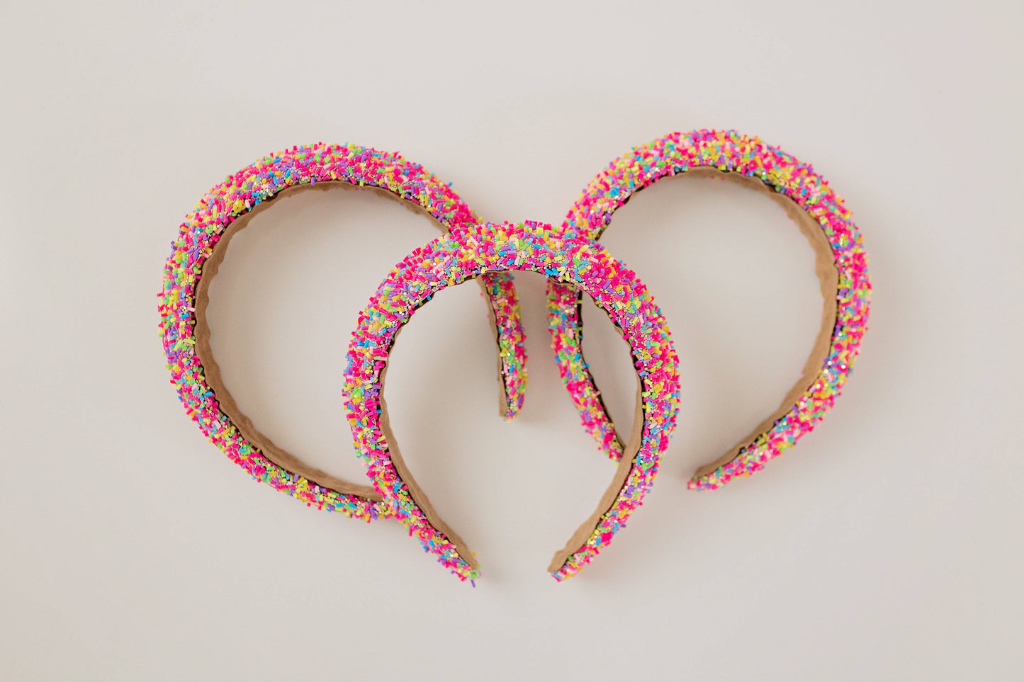 Beaded Headband - Pink Sprinkles (KIDS & WOMEN)