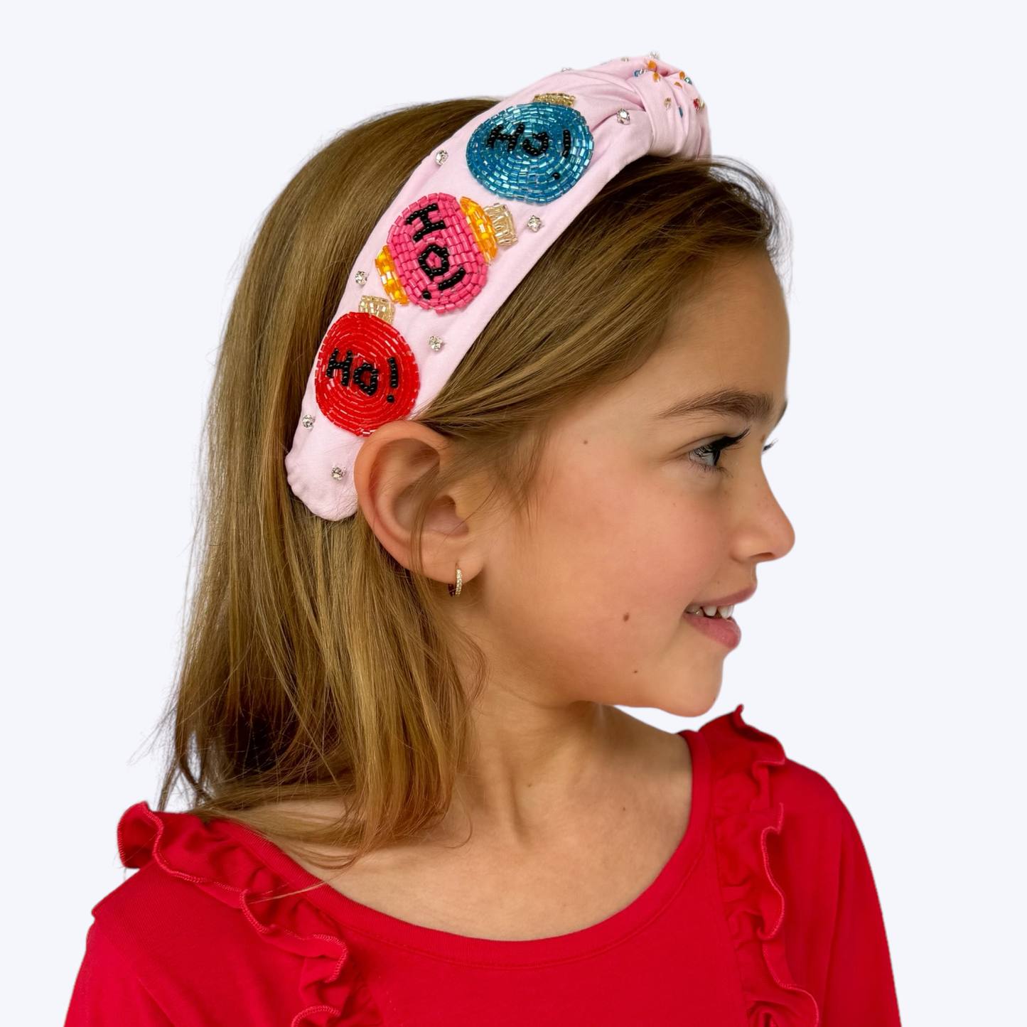 Ho Ho Merry Christmas Knotted Headband
