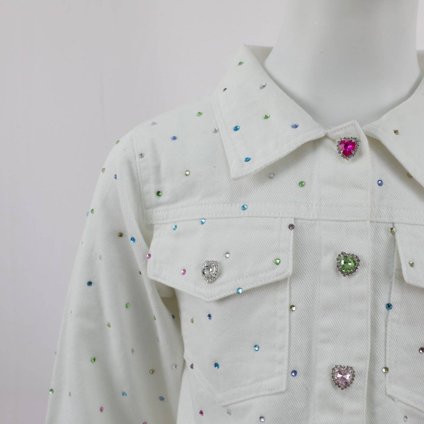 White Denim Gem Set