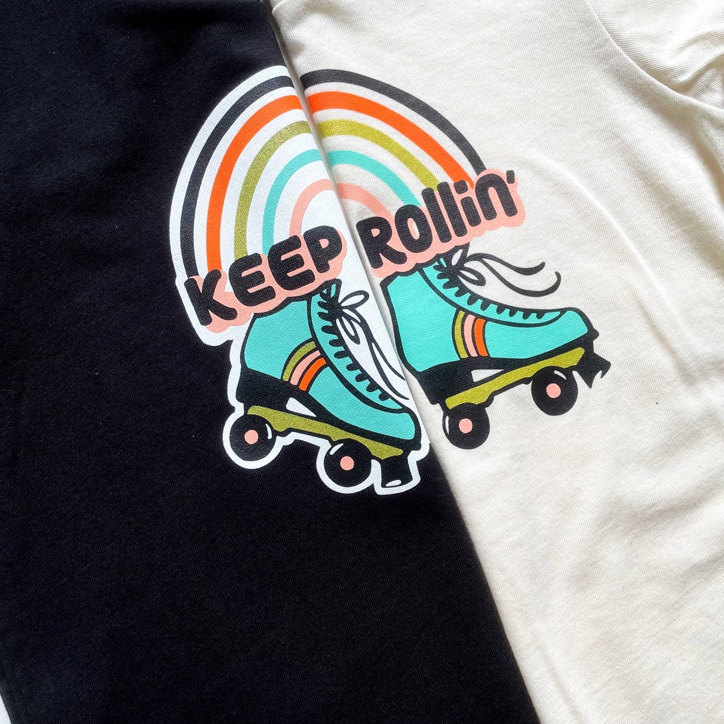 Keep Rollin' - Kids and Youth Roller Skate Tee.
