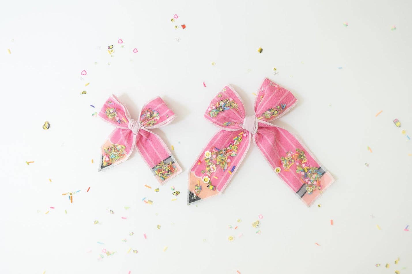 Mesh Shaker Hair Bow - Let's Learn