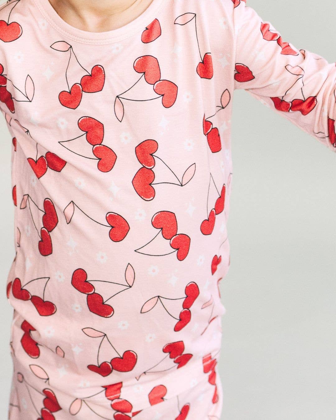 Bamboo Kids Clothing Two Piece Set | Cherry Heart