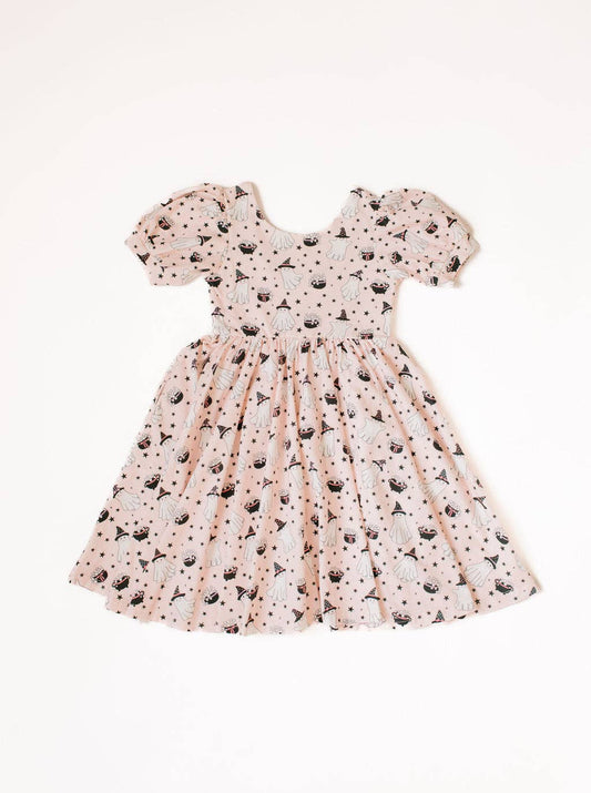 Puff Dress in Pink Cauldron Preorder