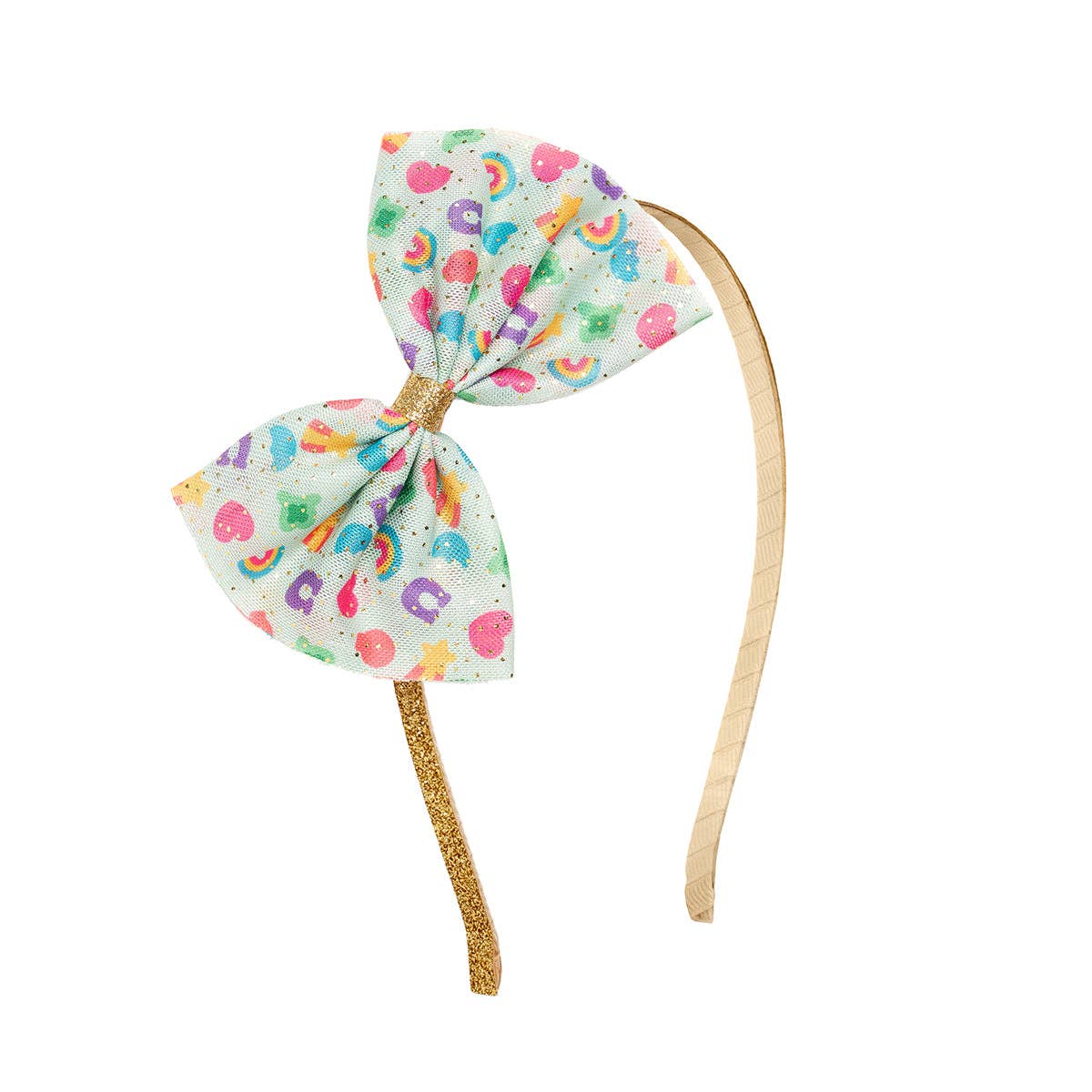Lucky Charm St. Patrick's Day Tulle Bow Headband - Kids Hair