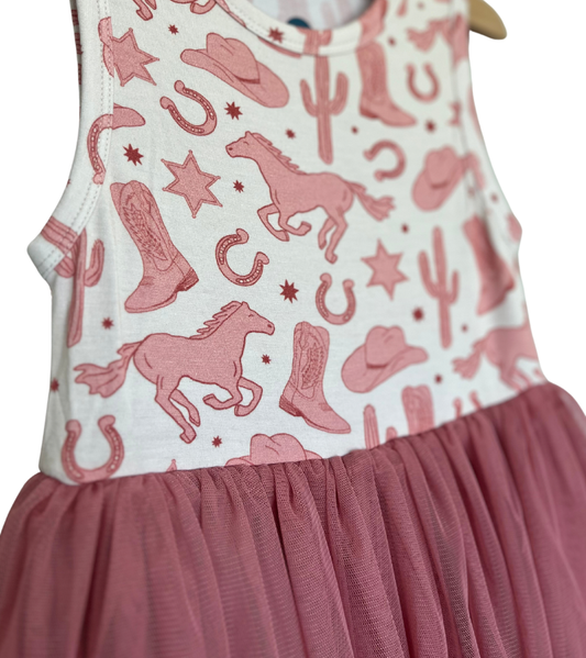 Kids Bamboo Tulle Tutu Dress - Dixie Western