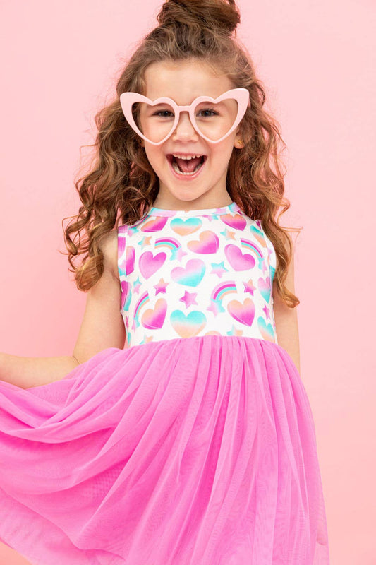 Kids Tulle Bamboo Dress - True Love - Spring Easter Dress