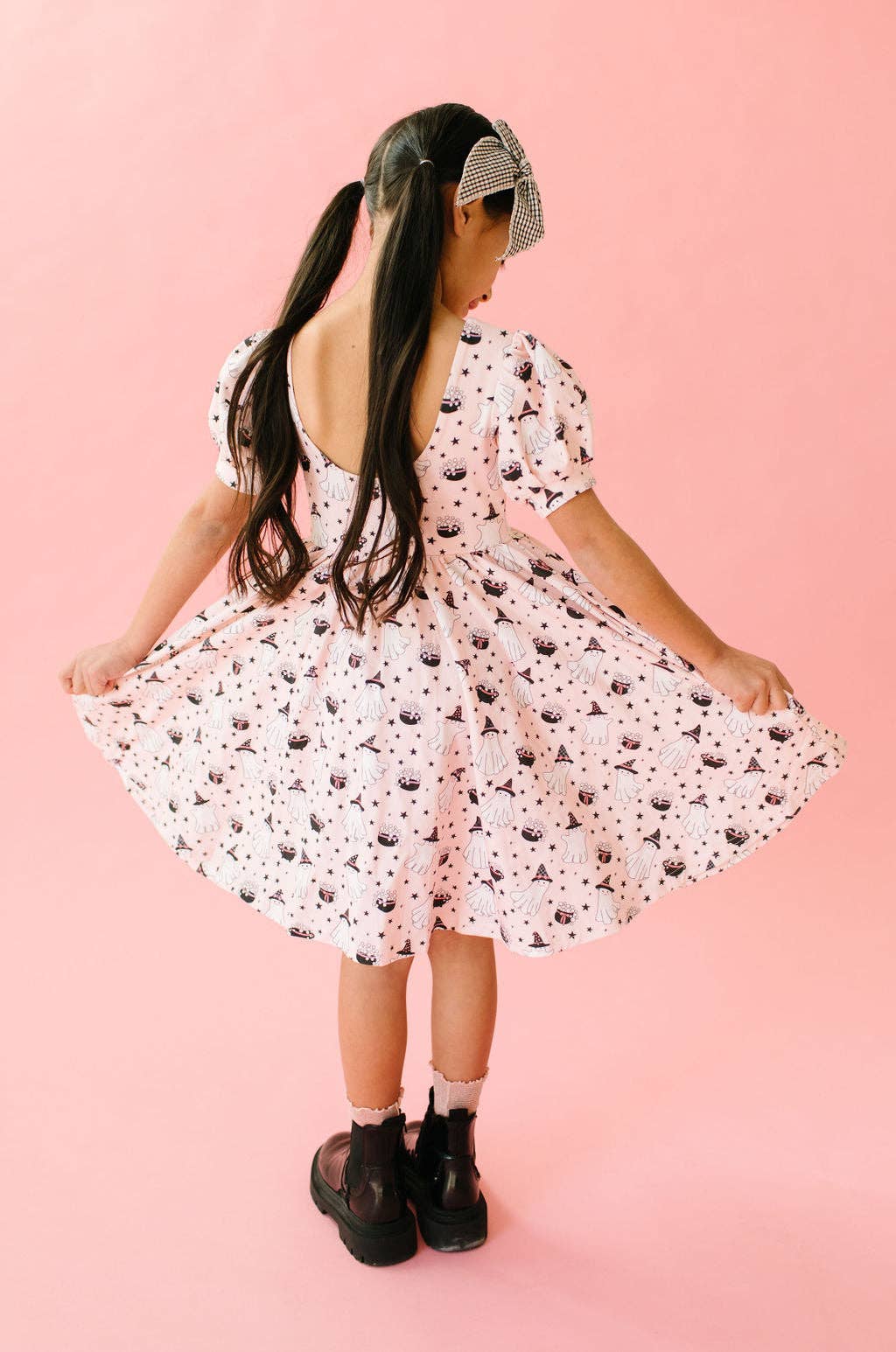 Puff Dress in Pink Cauldron Preorder