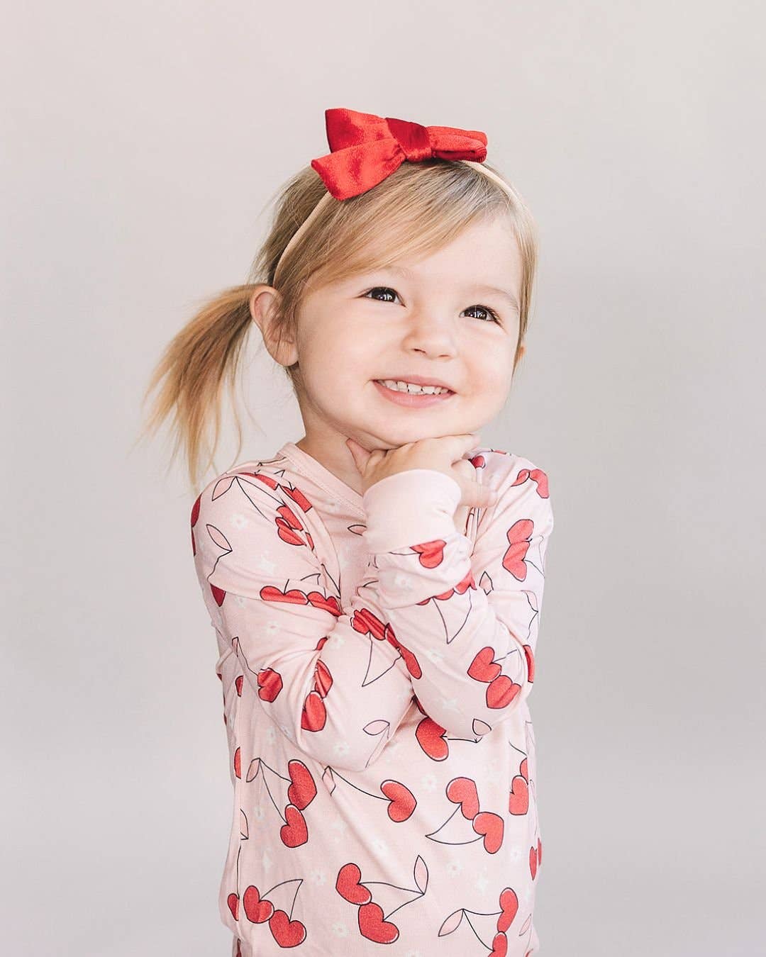 Bamboo Kids Clothing Two Piece Set | Cherry Heart
