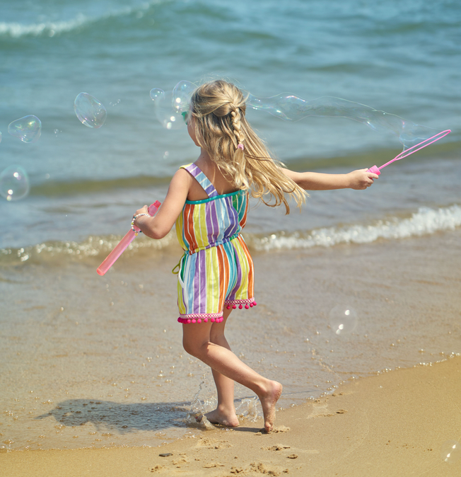 Rainbow Bright Romper