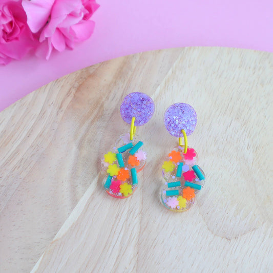 Flower Shop Resin Drop Earrings