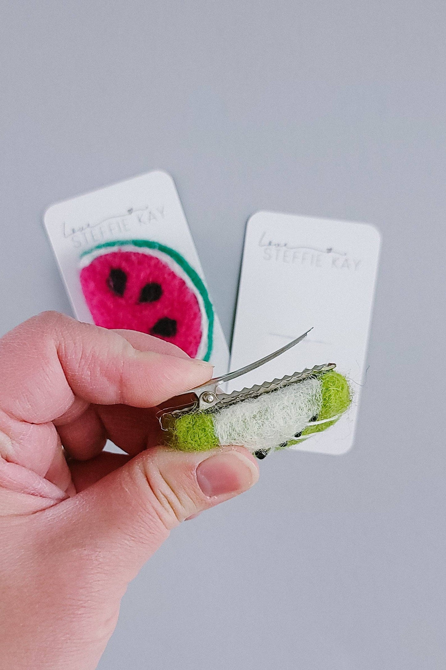 Felt Hair Clip | Kiwi
