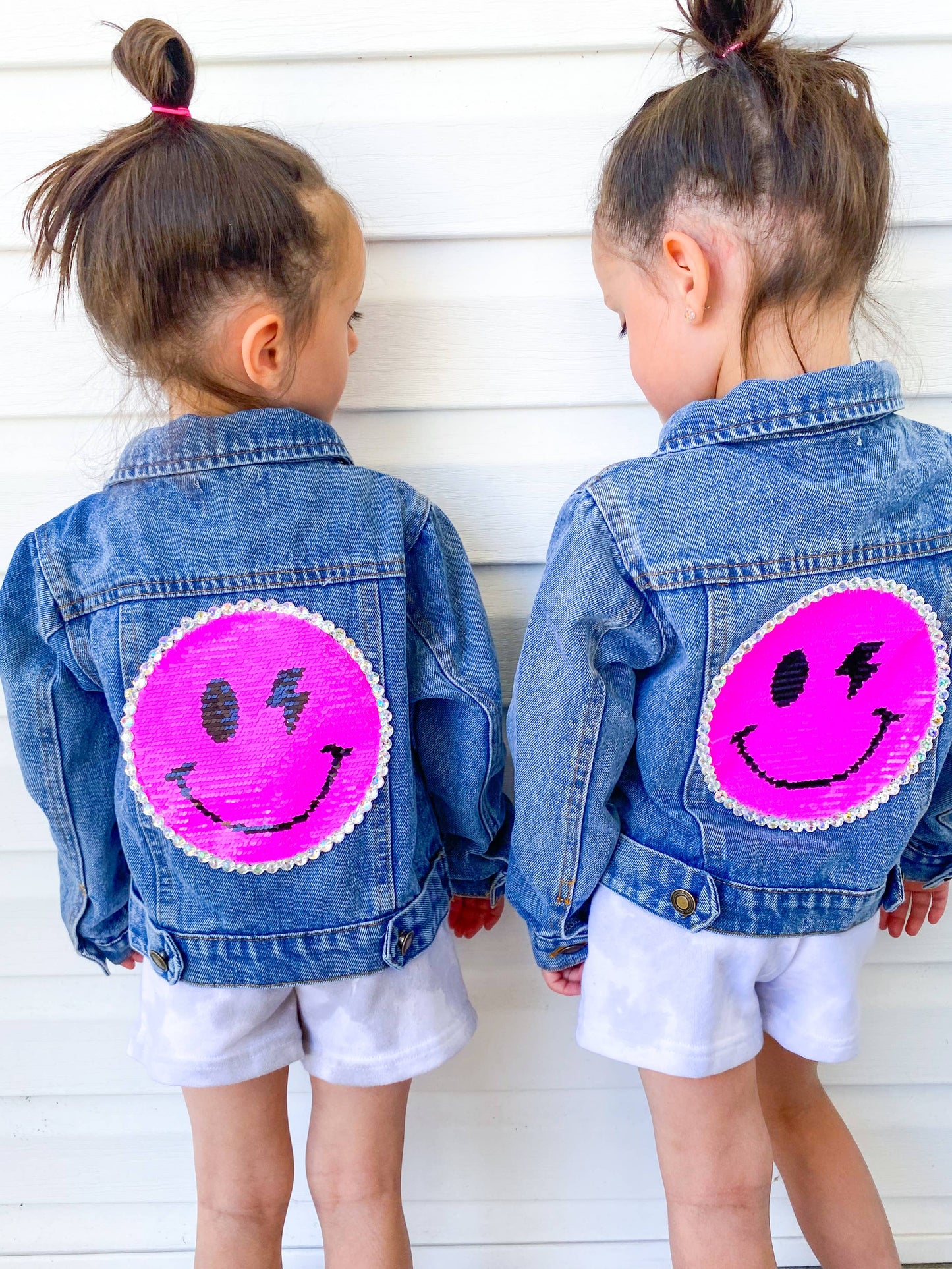 Catch Ya on the Flip Side Patched Denim Jacket
