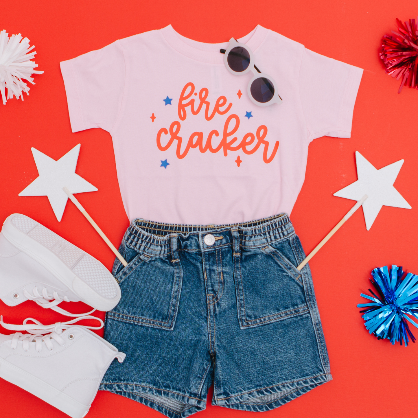 Fire Cracker Toddler and Youth 4th of July Shirt