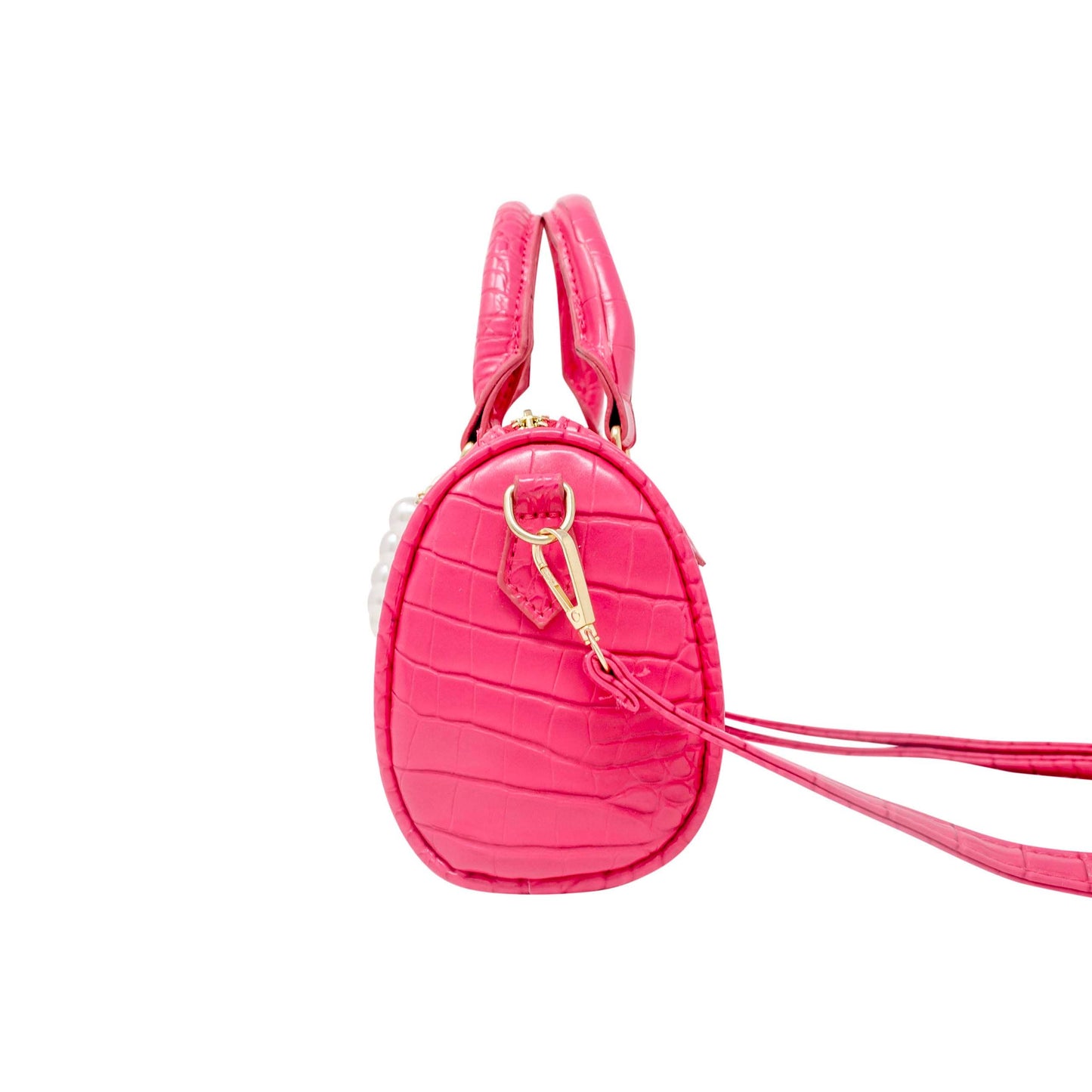 Crocodile Pearl Duffle Handbag