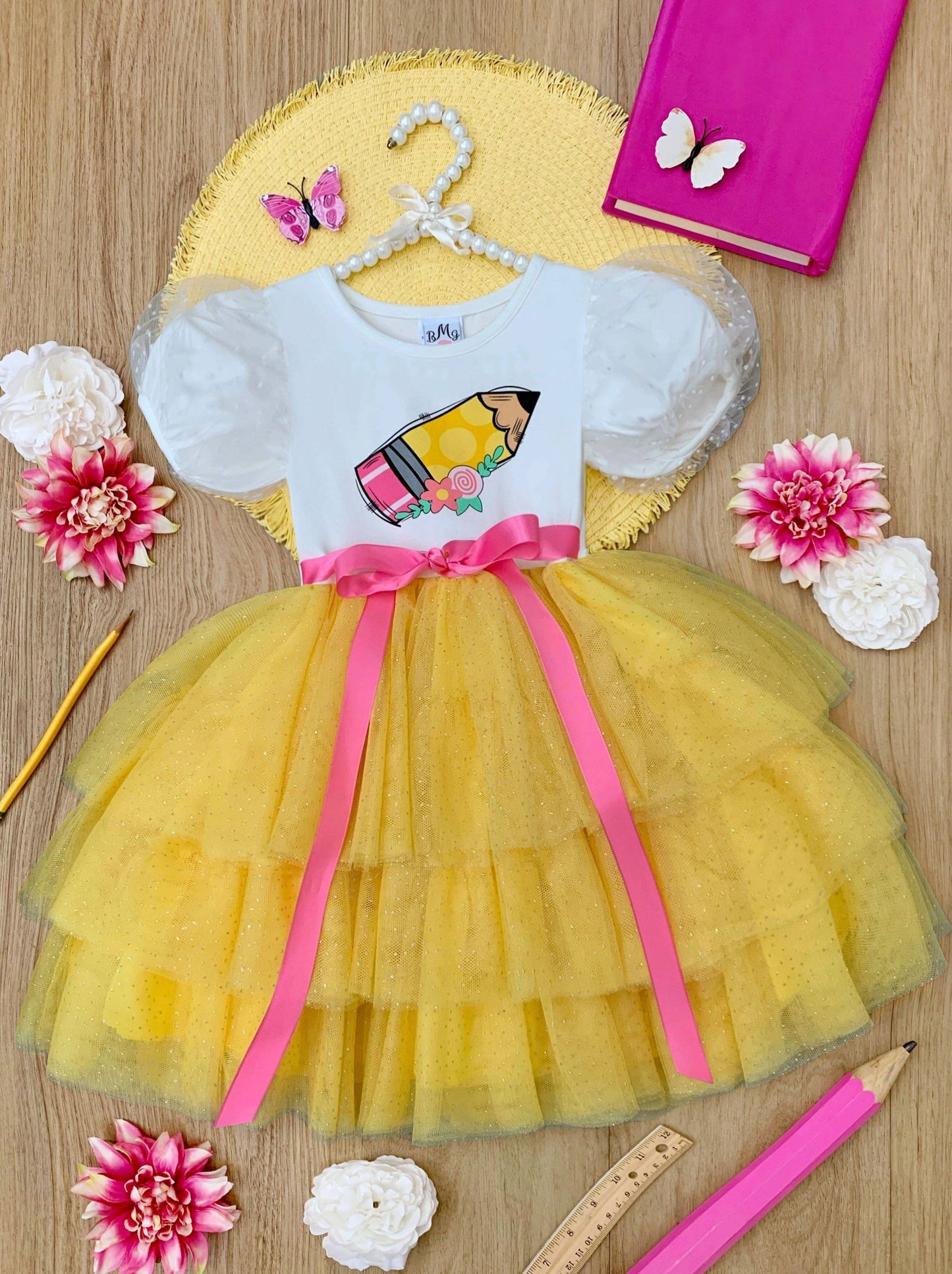 Pencil Ballerina Layered Tutu Dress
