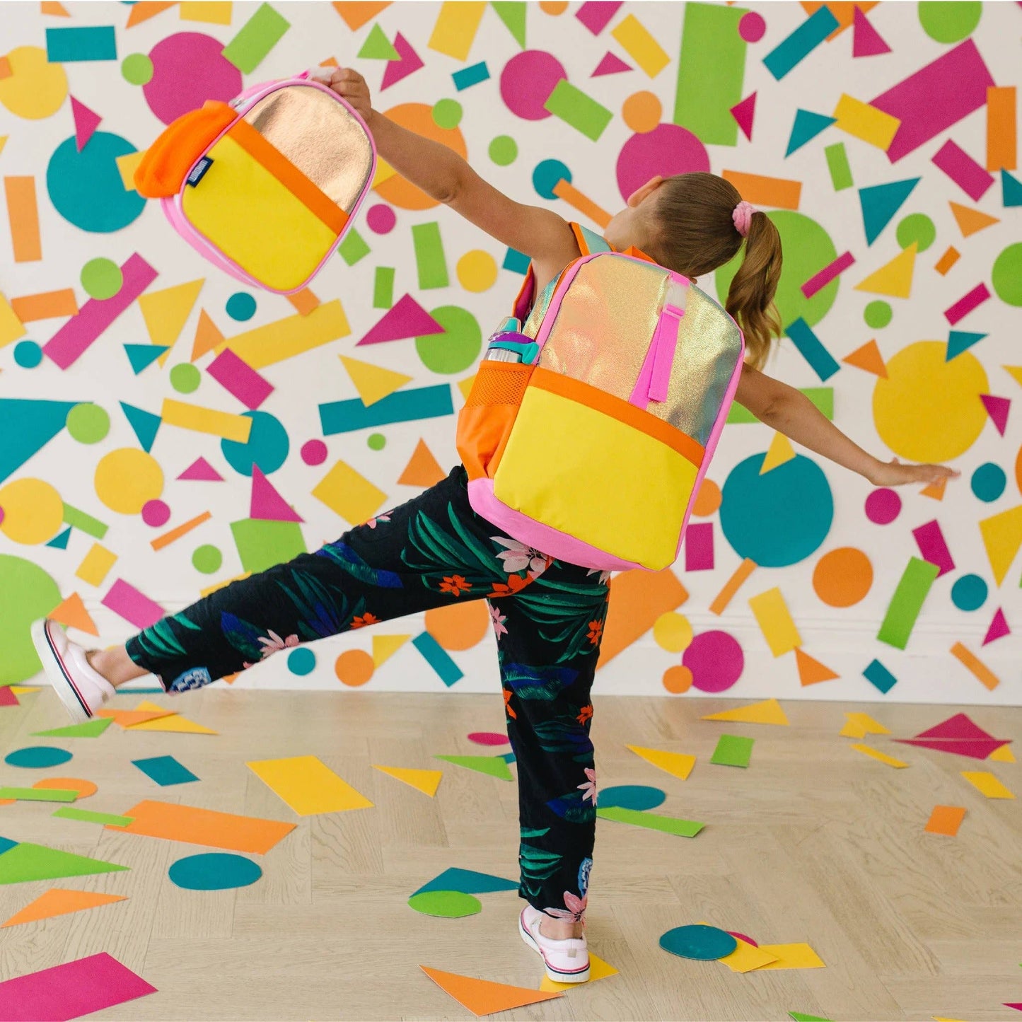Orange Shimmer Pack It All Backpack