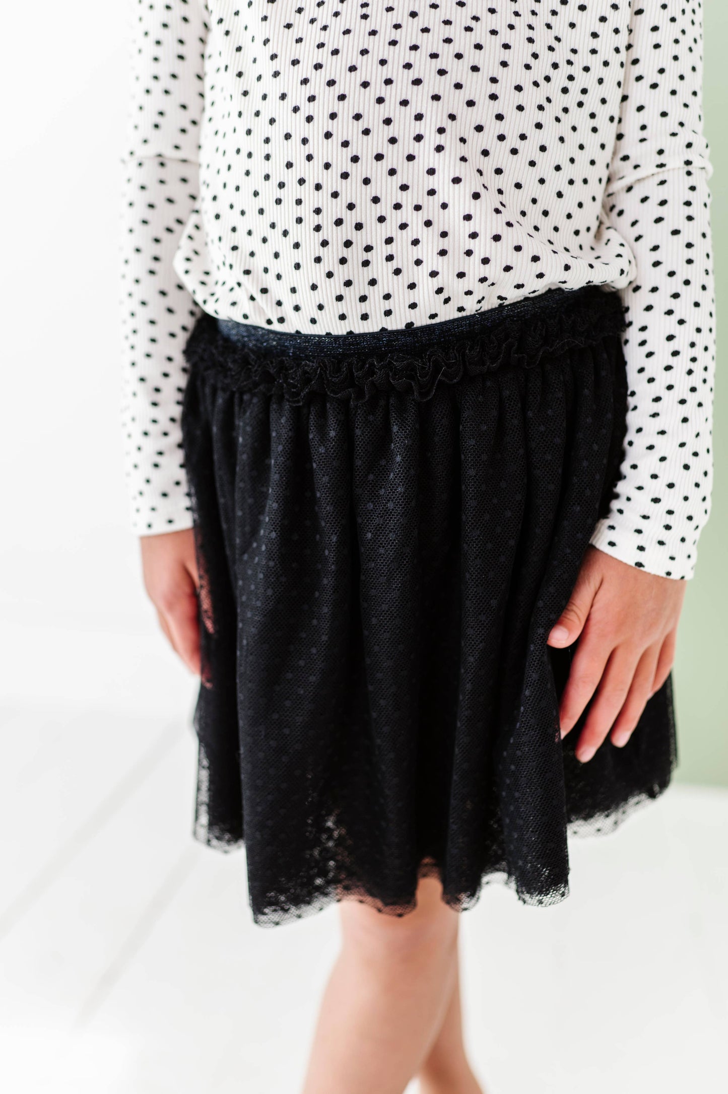 Black | Dottie Tulle Skort