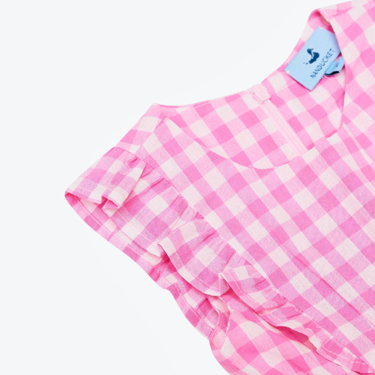 Ava Smocked Dress in Cotton Candy Pink Gingham