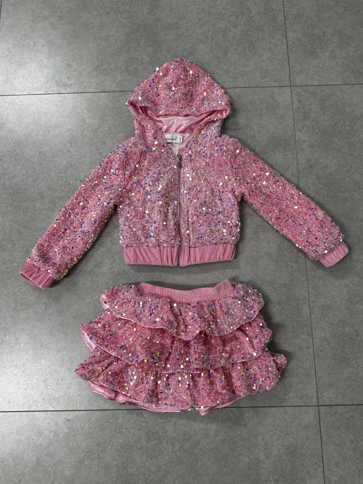 Pink Sequin 2 Piece SetÂ