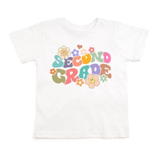 Second Grade Retro Short Sleeve T-Shirt - Back To School
